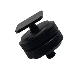 1/4"-20 Shoe Adaptor, Tripod Screw Adapter Flash Shoe Mount - Picture 1 of 6
