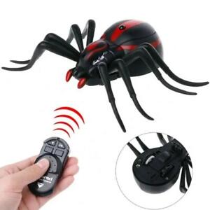 Realistic RC Remote Control Spider Insect Model Prank Prop Halloween Toy G1T3