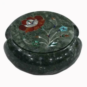 Juego de montaña rusa de mármol verde piedra semipreciosa Pitera Dura arte regalos hechos a mano - Imagen 1 de 2