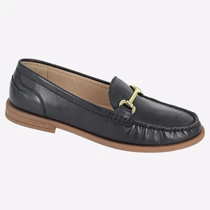 Cipriata Nicolosa Vestido Mujer Moda Informal sin Cordones Mocasines Piel Negro - Imagen 1 de 2