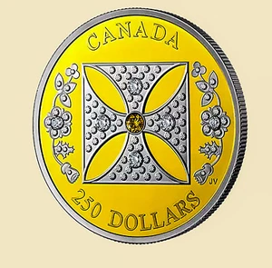 Queen Elizabeth II Diamond Diadem 2oz Goldmünze PP Kanada 2022 - Picture 1 of 13