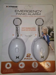 XTREMETECH 140dB Personal Alarm Keychain Emergency Panic Alarm With Flashlight - Picture 1 of 2
