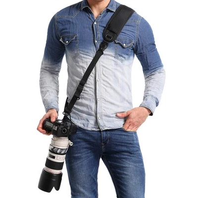 Rapid Camera Neck Strap with Quick Release and Safety Tether, Adjustable Shou... - Image 1 of 4