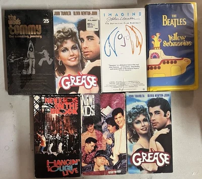 Vintage Music VHS Tape Lot Musicals Film Biography Videos MTV Concert - Image 1 of 4