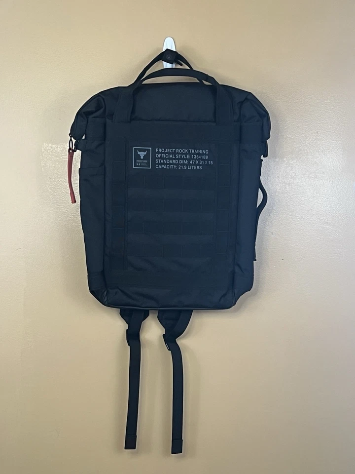 Mochila de lona Under Armour Project Rock Box negra #1364189 Foto 1 de 1