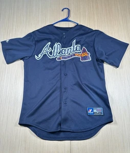 Majestic #22 Atlanta Braves Baseball Team Jason Heyward Jersey Mens Medium Blue - Picture 1 of 6