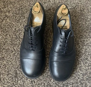 Birkenstock Footprints Black Leather Lace Up Oxfords Shoes Size 8 - Picture 1 of 8