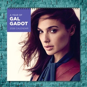 Calendario de Pared Gal Gadot 2026, Calendario de Pared Estrella 12 Meses - Imagen 1 de 4