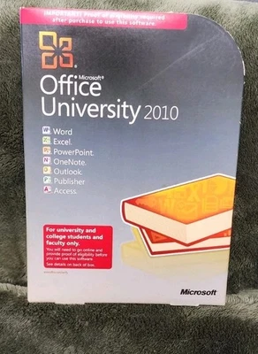 Microsoft Office University 2010 (Retail (License + Media)) (2 Computers/1 User) - Image 1 of 3