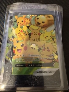 Pikachu V Union SWSH141 Sword & Shield Black Star Promo Holo Pokemon Card TCG NM - Picture 1 of 1