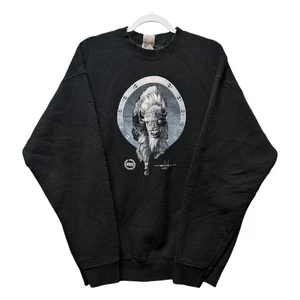 1995 Wild Buffalo Native American Design Sweatshirt mit Rundhalsausschnitt - Bild 1 von 7