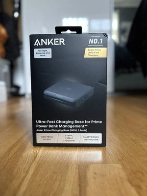 Anker 150W Max Fast Charging Base for Anker Prime Power Bank, 3 Ports | New - Image 1 of 4