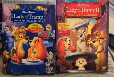 Lady and the Tramp / Lady and the Tramp Scamp's Adventure DVD With Slipcover New - Image 1 of 2