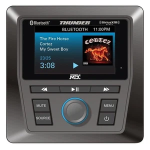 MTX AWMC3 Marine Receiver w/ Bluetooth AM/FM/WB/SiriusXM 4 Boat/RZR/ATV/UTV/Cart - Picture 1 of 6