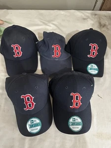 LOT OF 5 - New Era League Boston Red Sox 9Forty Adjustable Hat Navy - Picture 1 of 2