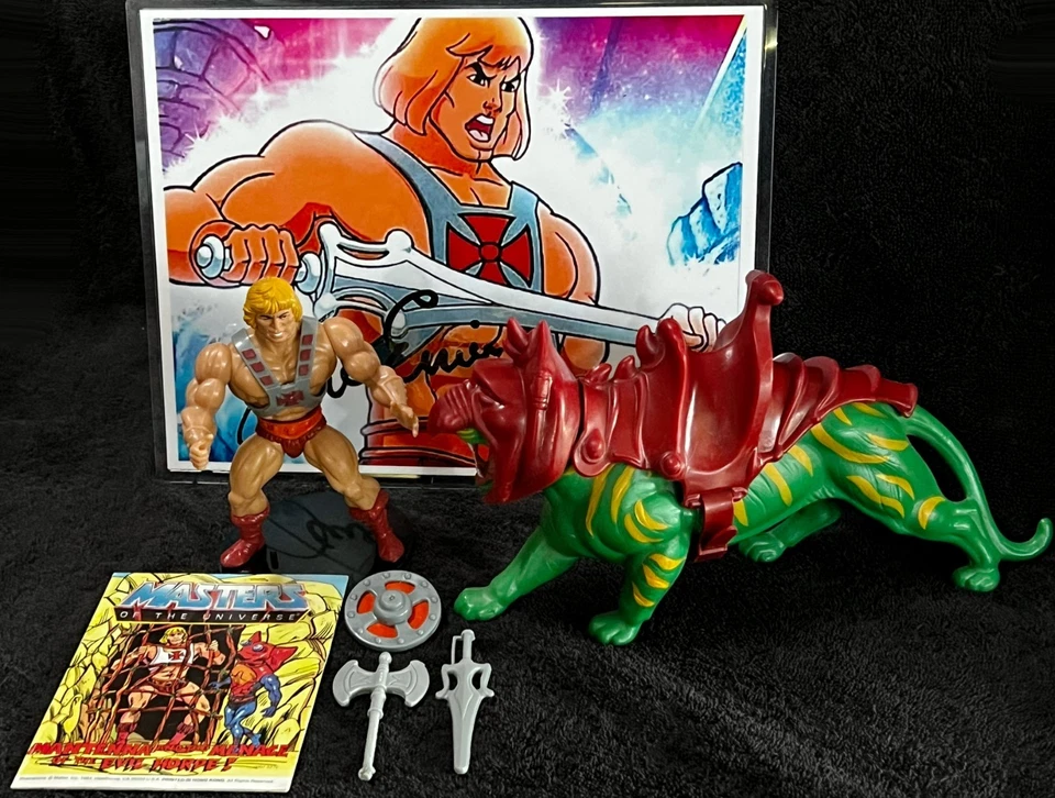 He-Man & Battlecat 1982 • Completo • Taiwán • Maestros del Universo de colección Foto 1 de 4
