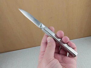 Vintage RARE Soviet Pocket Folding Frame Knife Bottle Opener Prison ITK Handmade - Picture 1 of 24