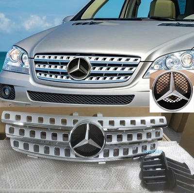 Parrilla con emblema para Mercedes Benz W164 ML320 ML350 550 2005 06 07 2008 Foto 1 de 4