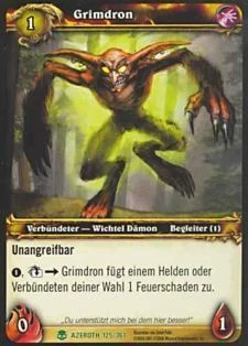 WoW - 2x Grimdron - Helden von Azeroth - mint - Bild 1 von 1