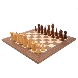 Juego de ajedrez Art Deco Sheesham y nogal - Imagen 1 de 8