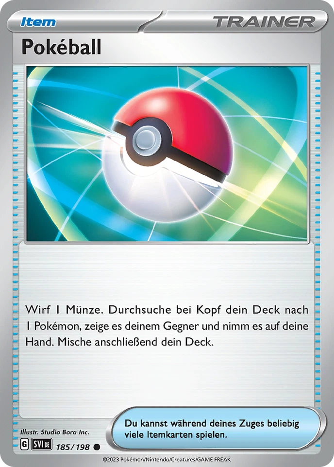 Pokémon Karte - Pokéball 185/198 - Karmesin & Purpur - Reverse - Holo - Deutsch - Bild 1 von 1