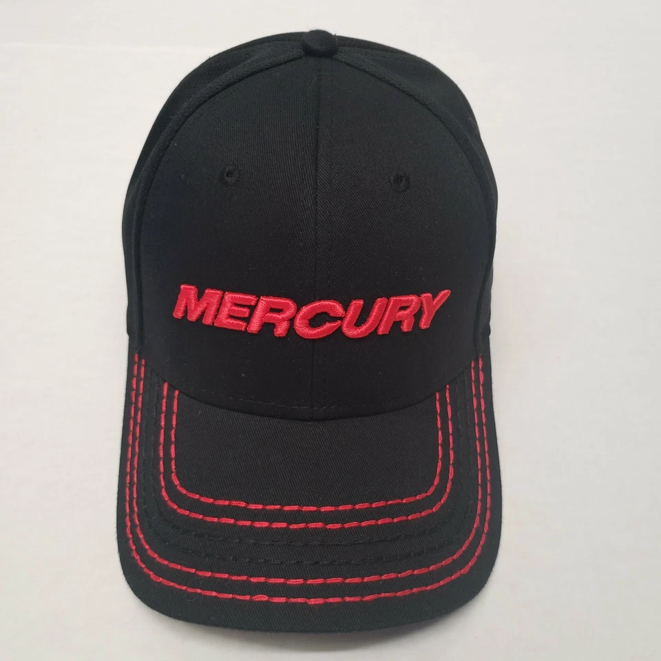New Authentic Mercury Marine Hat Raised Embroidery - Image 1 of 1
