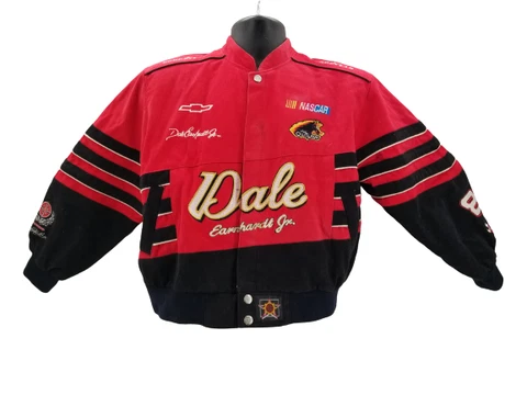 Chase Authentics Youth Dale Earnhardt Jr Vintage Jacket Size XXL Red Cover