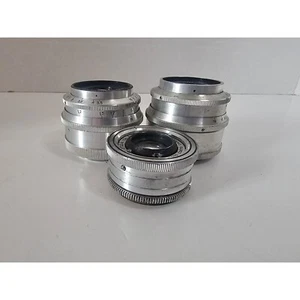 (3) VTG SOVIET Industar Argus VTG Camera Lenses 50mm f3.5 Collectible UNTESTED - Picture 1 of 4