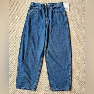 Etica IRIS Relaxed Barrel Jeans Fistral Blue Denim Cotton Tapered Sz 30 NWT $258 - Picture 1 of 8