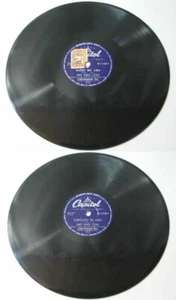 Nat King Cole 1950s 78 rpm Capitol label Middle East print R - Imagen 1 de 1