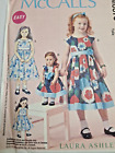 Doll 18" Dress Girl 6 7 8 McCalls M6875 Sewing Pattern Matching Me Laura Ashley