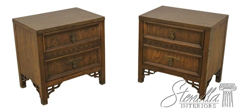 F59973EC: Pair DIXIE Shangri-La Modern Design Nightstands Cover