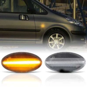Intermitentes laterales LED adecuados para Citroen C1, C2, C3, C4 Cactus, C5, C6, CRISTAL TRANSPARENTE - Imagen 1 de 9