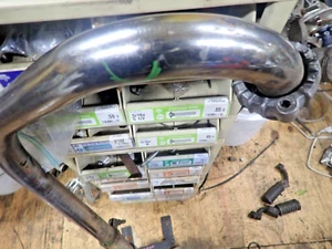 1976 Kawasaki KZ400 KZ400 Left Exhaust/Pipe Muffler NOT STOCK - Picture 1 of 5