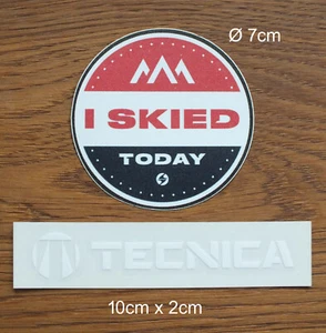 2 adesivi sticker decalcomania tecnica Blizzard sci snowboard freereid montagna - Foto 1 di 1