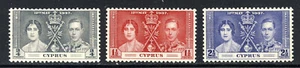 CYPRUS King George VI 1937 The Coronation Set SG 148 to SG 151 MINT - Picture 1 of 2