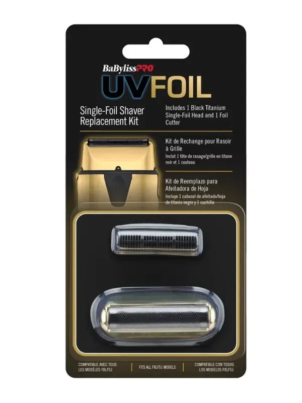BaByliss Pro Single-Foil Shaver Replacement Kit Gold | FXLRF1G