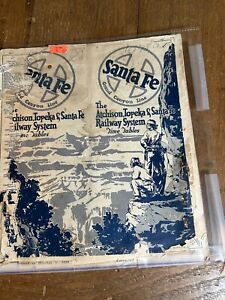 Santa Fe AT&SF Railway System Passenger Time Tables Train Schedule Oct 1923