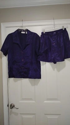 Juego de pijama corto Go Softly púrpura 2 piezas talla grande Foto 1 de 4