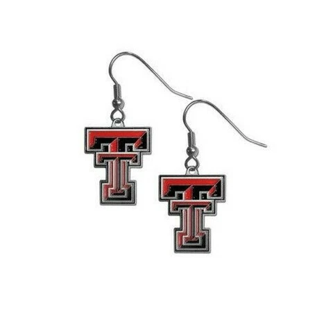 TEXAS TECH RED RAIDERS NCAA TEAM LOGO DANGLE EARRINGS BY AMINCO FREE SHIPPING Cover