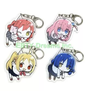 Juego de 4 Bocchi The Rock Acrílico Llavero Ikuyo Kita Yamada Nijika Hitori v3 - Imagen 1 de 2
