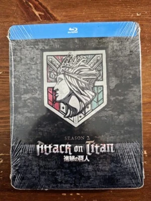 Attack on Titan: Season 2 Complete [Steelbook] [Blu-ray] Foto 1 de 4
