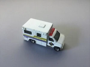 MATCHBOX Car #51 WHITE & BLUE AMBULANCE 1995 Gently Used 3-1926 - Picture 1 of 3
