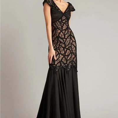 Elegant Black Evening Gown - Image 1 of 4