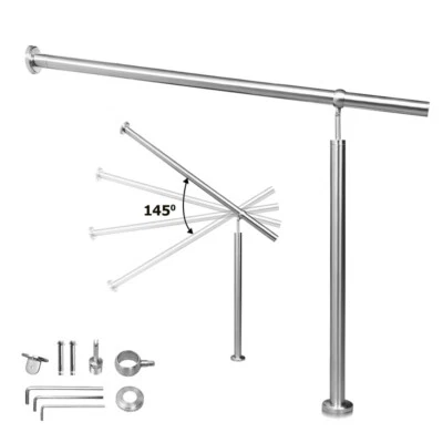 Eingangsgeländer 80-180cm Edelstahl Handlauf Geländer geländer außen - Bild 1 von 4