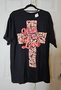 NEW Size 2XL 'WALK IN LOVE' Black Short Sleeved T-Shirt by Take That-vf296 - Picture 1 of 4
