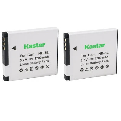 Kastar NB-8L Battery for Canon PowerShot A2200 A3000 A3100 A3150 A3200 IS Camera