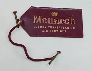 vintage Monarch airline luggage label - Picture 1 of 3