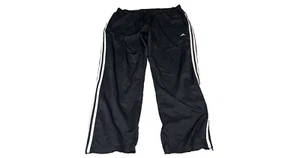 Adidas Mens Climalite Track Pants Breathable Relaxed Fit (Black/White, M) NWOT - Picture 1 of 3