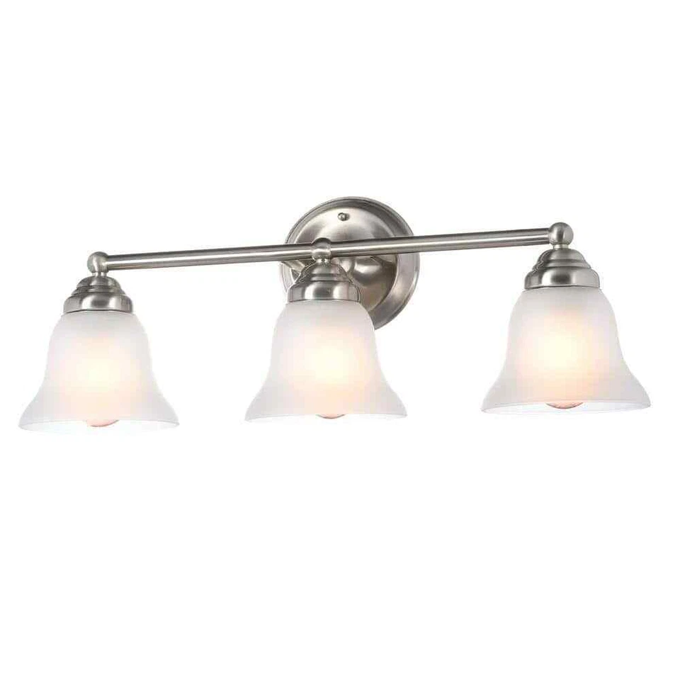 Hampton Bay 3-light Brushed Nickel Vanity Light/ Bath Bar